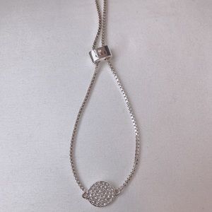 DKNY adjustable silver bracelet